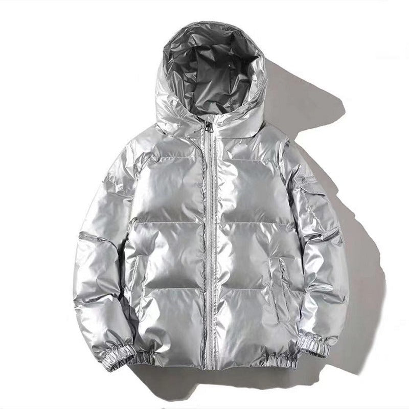 Unisex nan gepolsterte Steppjacke mit Thermoisolierung, Stehkragen und Ärmeltasche Drune