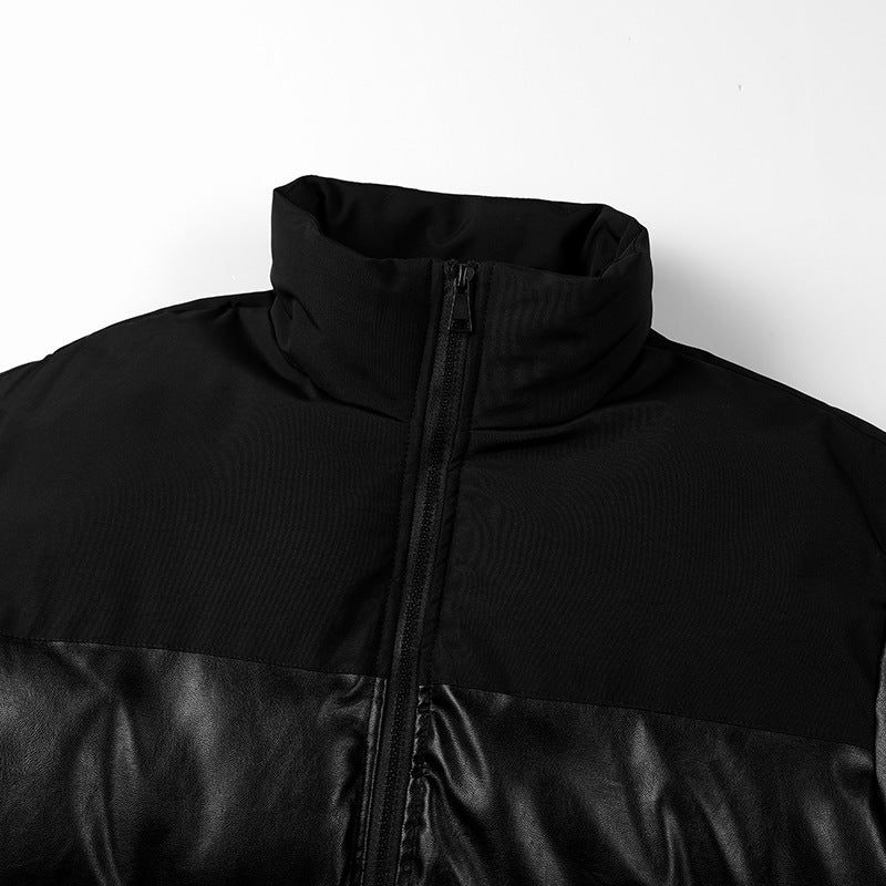 Damen isolierte Steppjacke mit hohem Kragen und elastischen Bündchen Drune