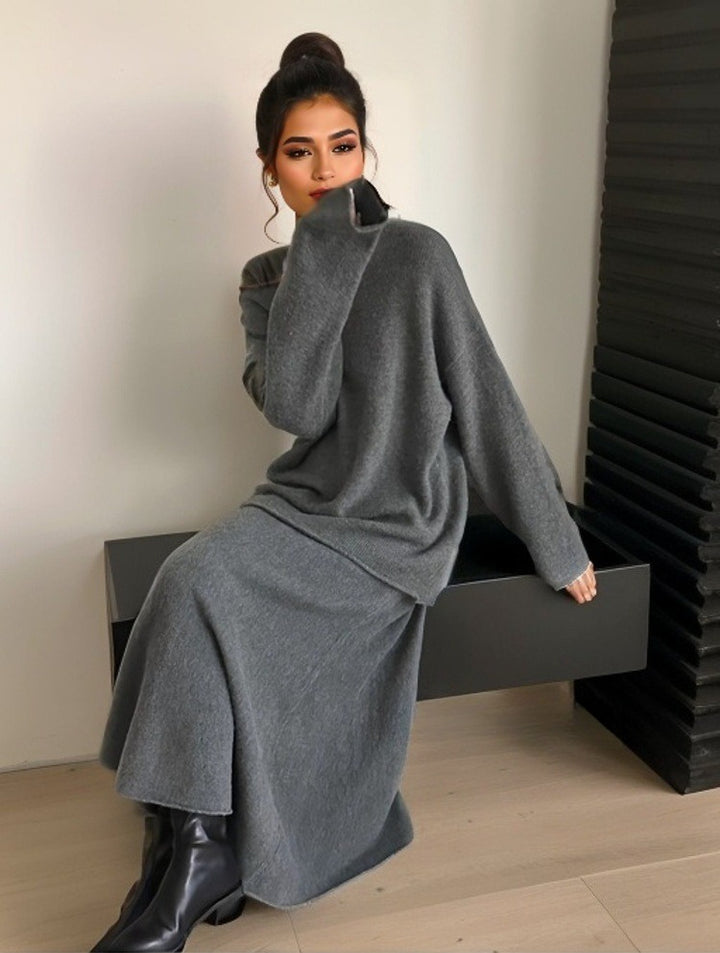 Damen Elegantes und komfortables Strickensemble Drune