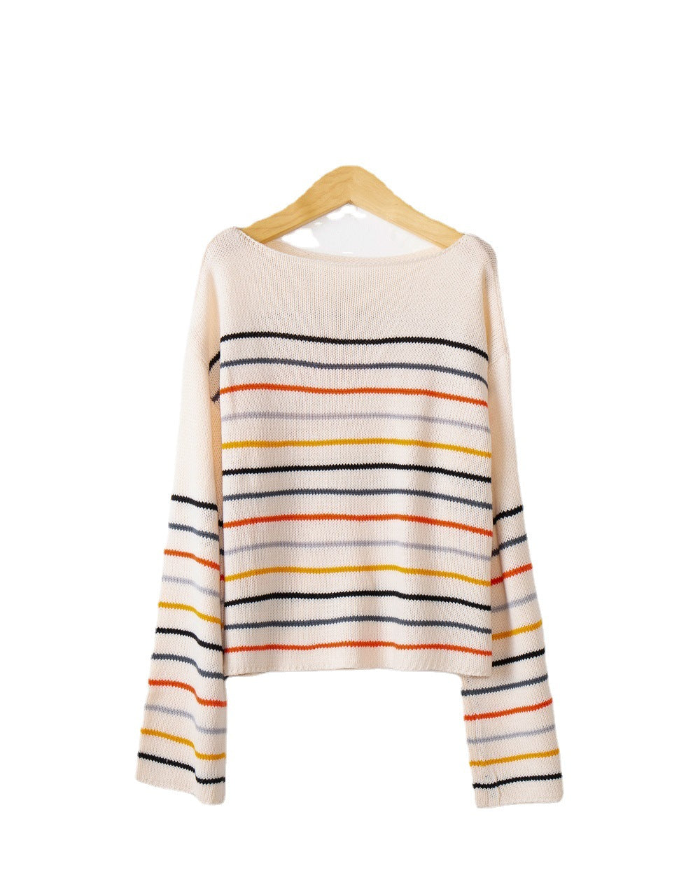 Damen Oversized Streifenpullover aus weichem Material mit weitem Schnitt Drune