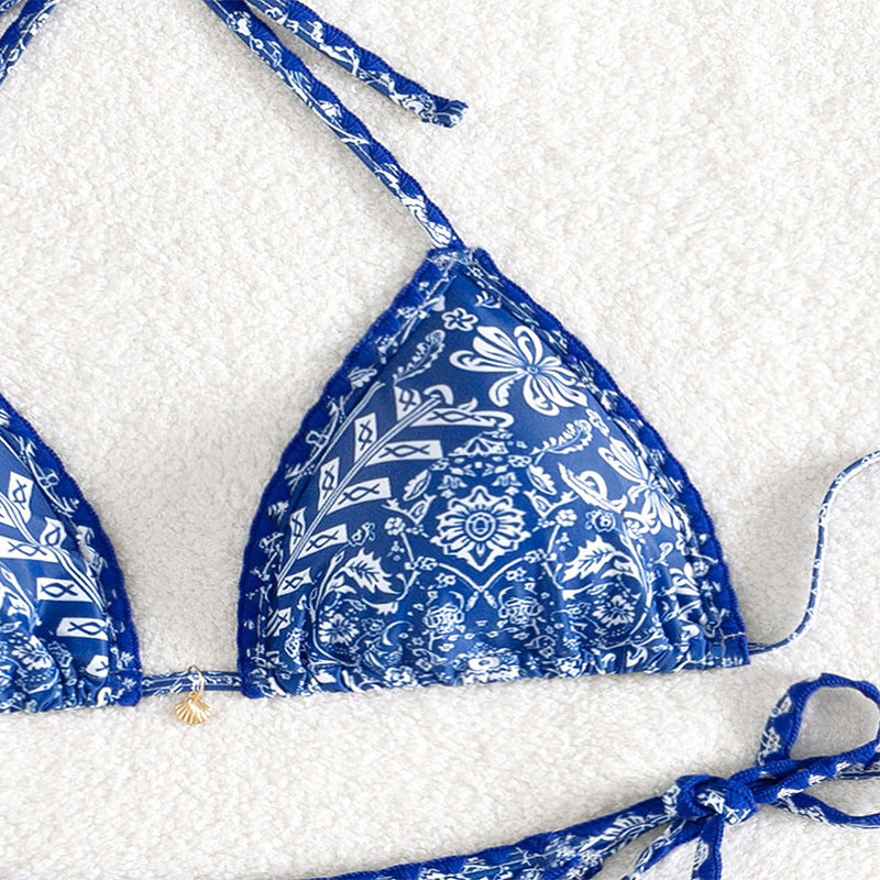 Damen Triangel-Bikini mit verstellbaren Raffungen Drune