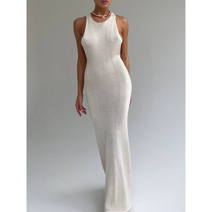 Damen Figurbetontes Maxikleid mit eleganter Raffung Drune