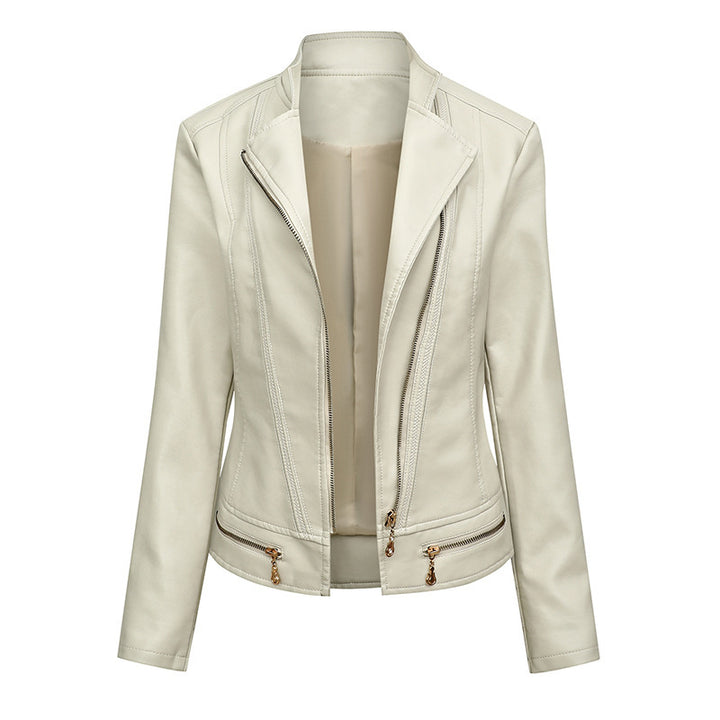 Damen hautenge Kunstlederjacke Drune