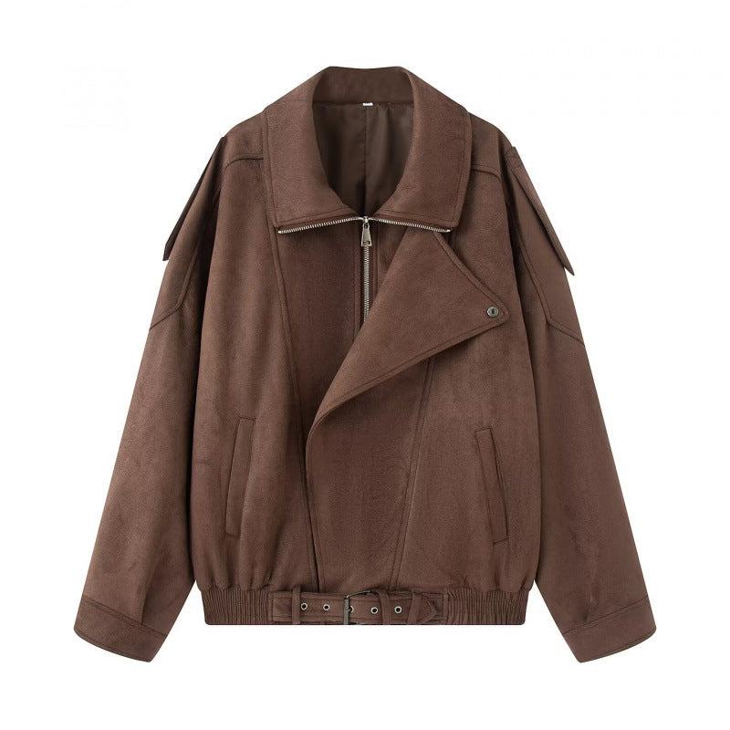 Damen lässige Oversize-Jacke aus hochwertigem Material Drune