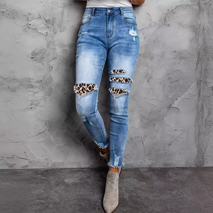 Damen Skinny Jeans mit aufregenden Destroyed-Details Drune