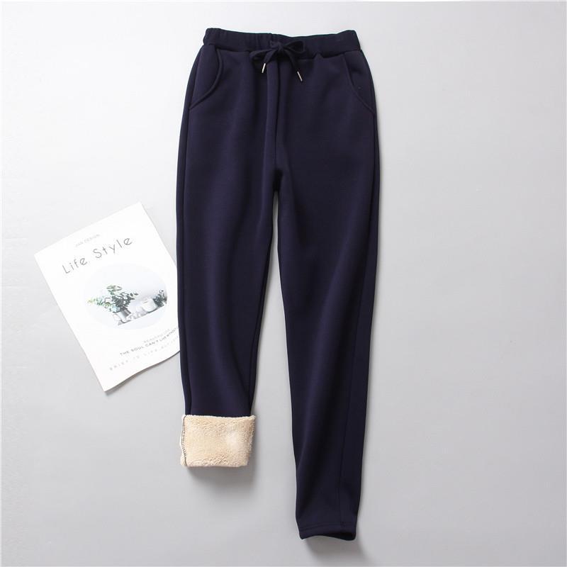 Damen nan gefütterte Therm-Jogginghose mit Kordelzug, seitlichen Eingrifftaschen und schmalem Bein Drune