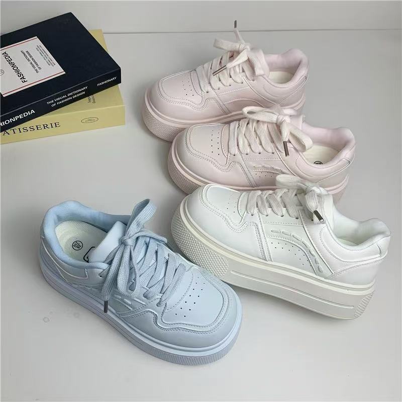 Damen Platform Sneakers mit modischem Design und dämpfender Sohle Drune
