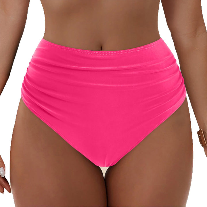 Damen Hochgeschnittenes Bikini-Höschen mit Rüschendetails Drune