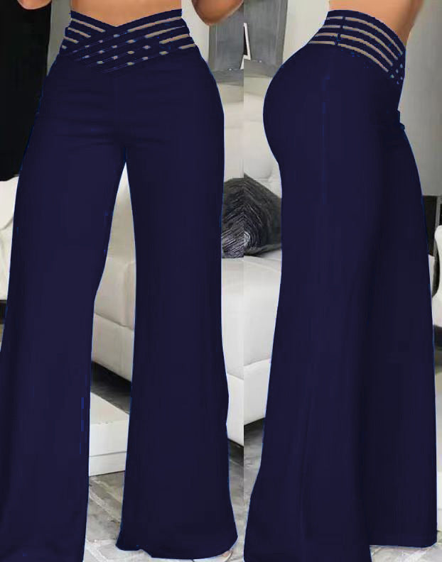 Damen Hochtaillierte Palazzo-Hose Drune