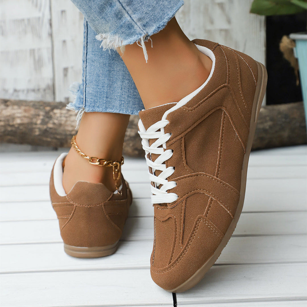 Damen Sportliche Sneakers mit atmungsaktiver Oberflächenstruktur Drune