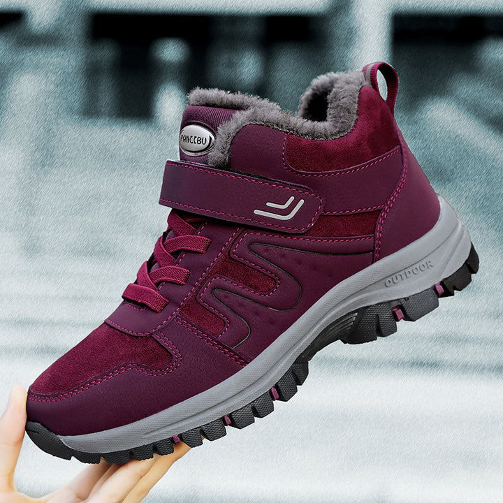 Damen Winterliche Trekkingstiefel mit rutschfester Sohle und isolierendem Futter Drune