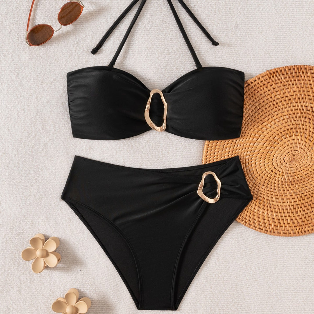 Damen Hochwertiger Bikini mit verstellbarem Oberteil und eleganter Schnalle Drune