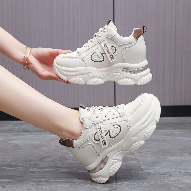 Damen Sportliche Chunky Sneakers mit atmungsaktiven Mesh-Einsätzen und robustem Design Drune
