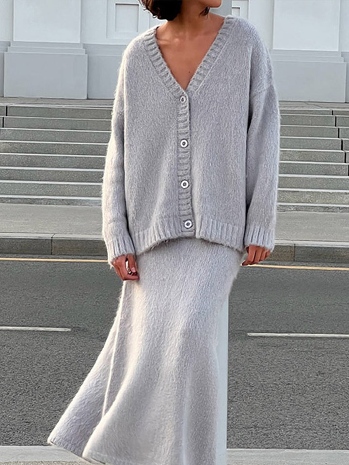 Damen weich flauschiger Cardigan Drune
