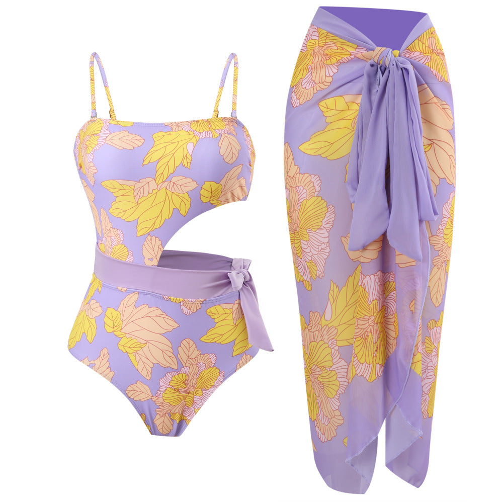 Damen Maxirock mit floralem Design Drune