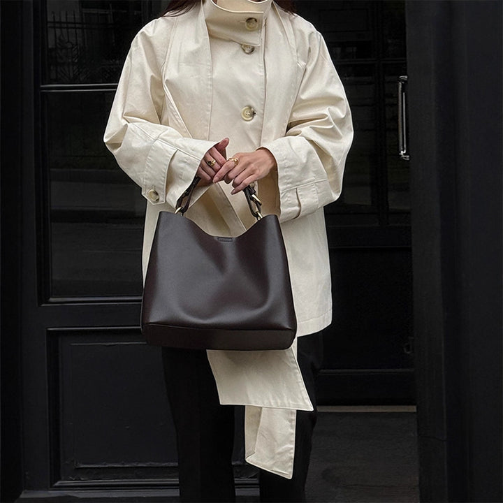 Damen oversized Cabanjacke mit praktischen Knöpfen und modernem Stehkragen Drune