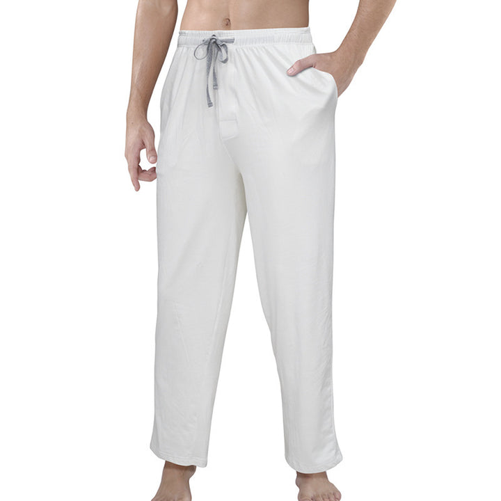 Herren nan Lounge- und Schlafhose aus weichem Jersey mit elastischem Bund und Seitentaschen Drune