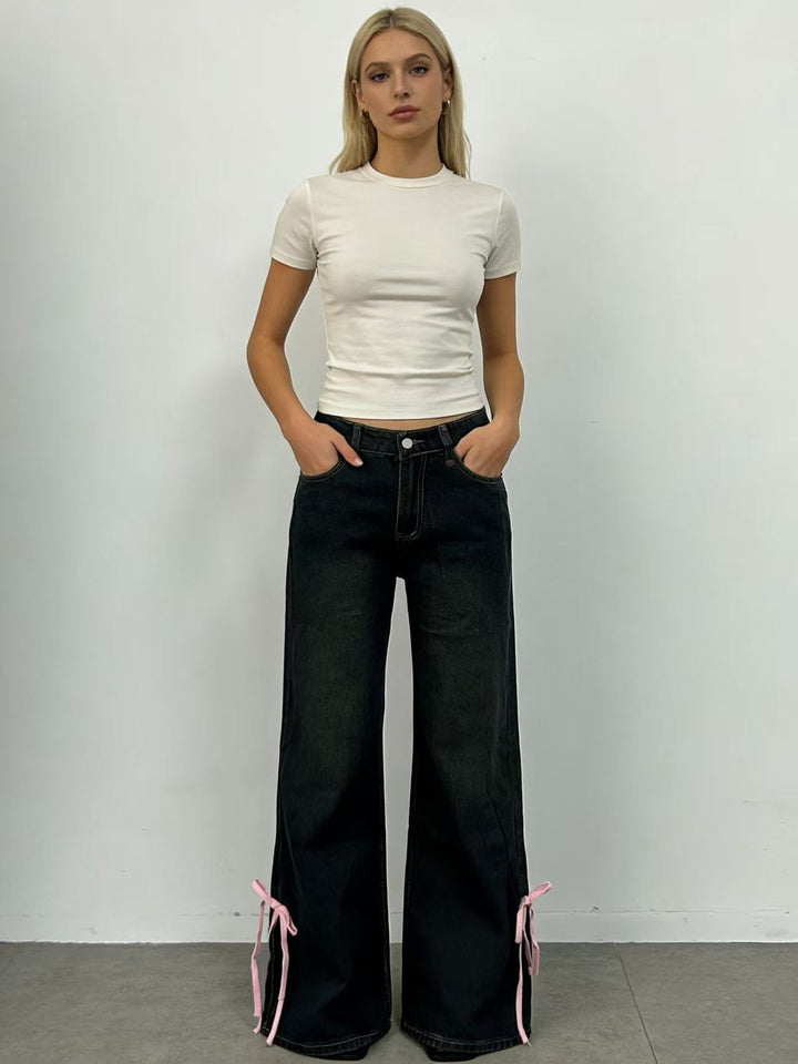 Damen Hochwertige vielseitige Jeanshose Drune