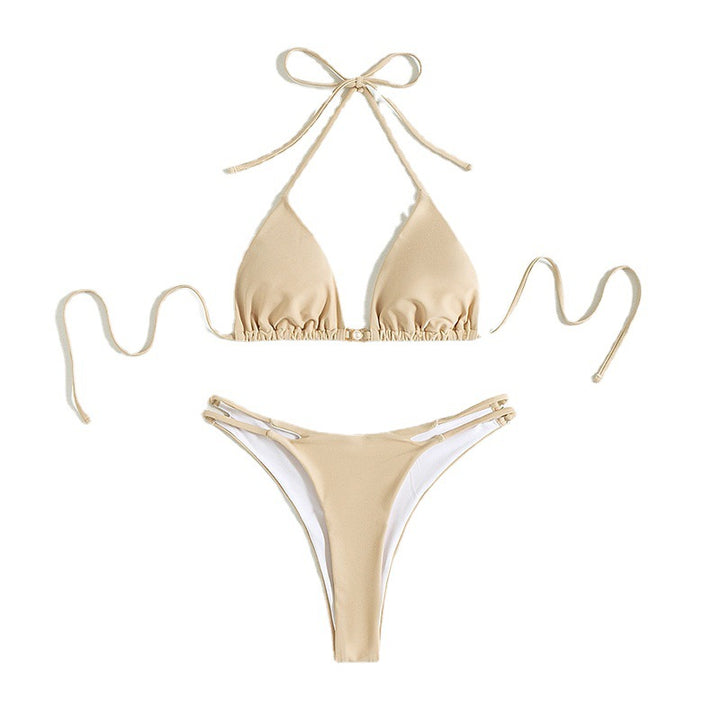 Damen Triangel-Bikini mit raffiniertem Bindegürtel Drune