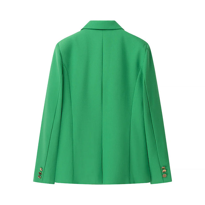 Damen elegante Blazerjacke mit strukturiertem Design und praktischen Taschen Drune