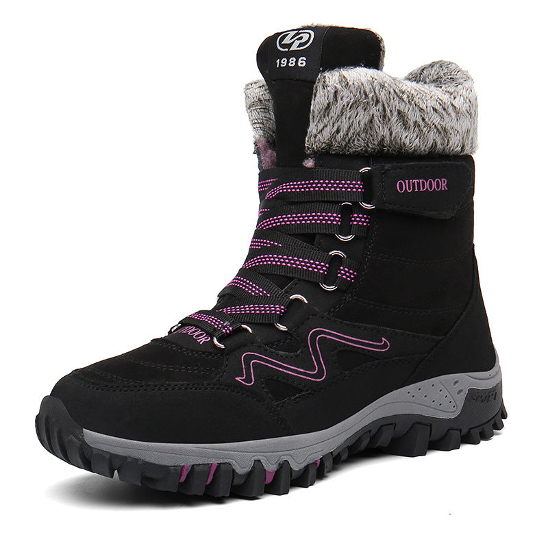 Damen Wasserdichte Winterstiefel mit isolierter Fütterung Drune
