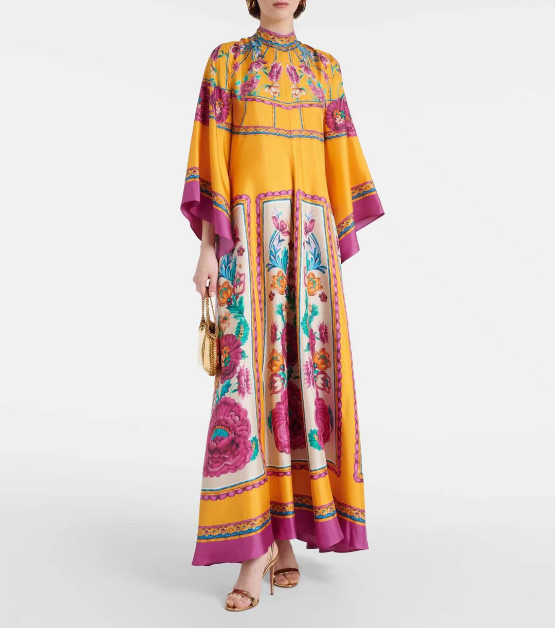 Drune | Bedrucktes Dreiviertelarmkleid