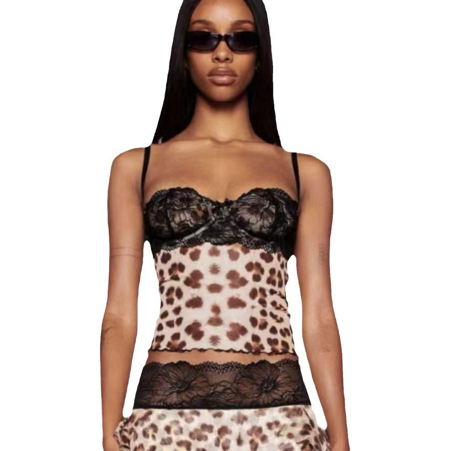 Damen Minirock mit eleganten Spitzenakzenten Drune
