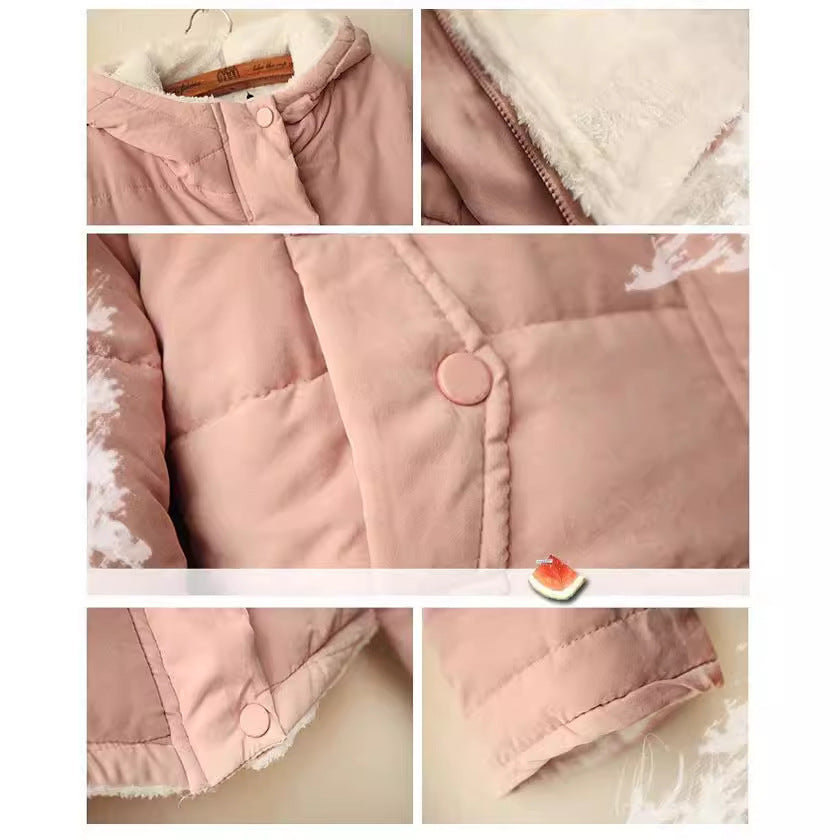 Damen gesteppte Kapuzenjacke mit kuscheligem Futter und praktischen Taschen Drune