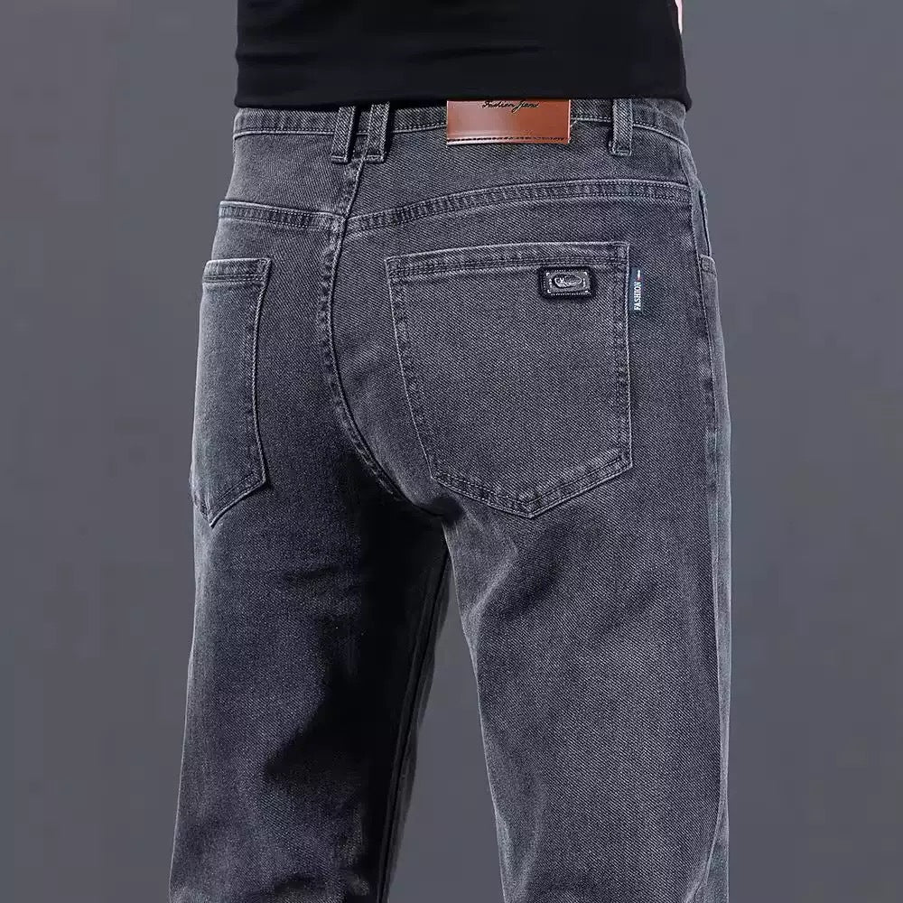 Herren modische Slim-Fit Jeans aus weichem Denim Drune