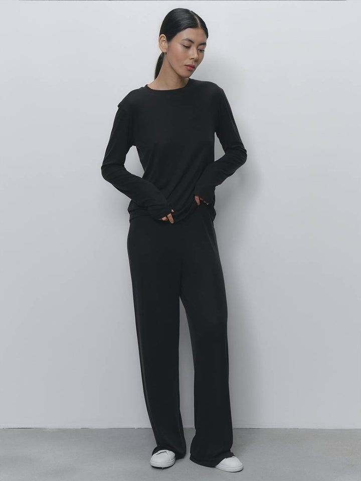 Damen elegante und vielseitige High-Waist Hose Drune