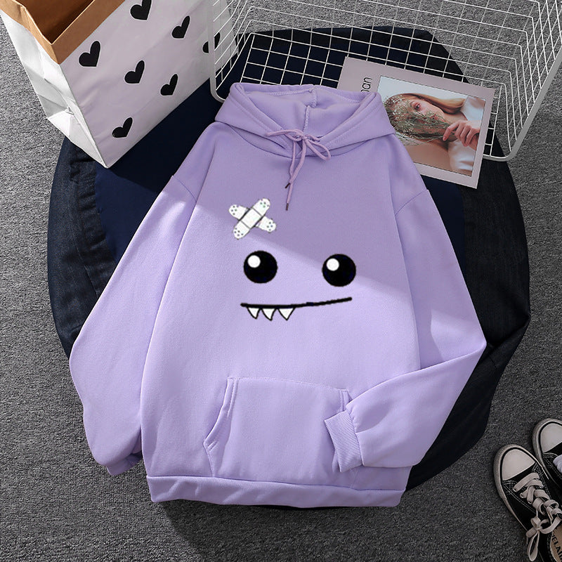 Damen Hoodie mit verspieltem Monster-Design Drune