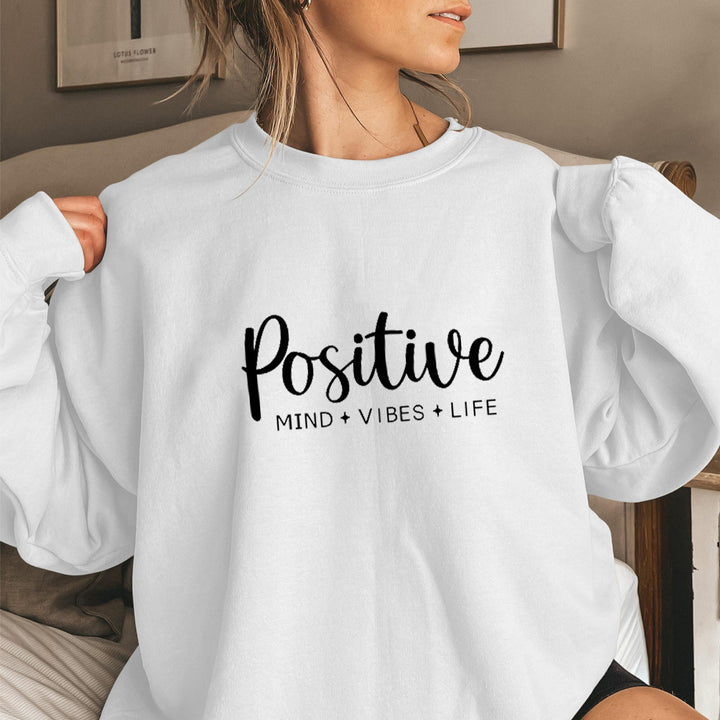Damen Sweatshirt mit voluminösen Ärmeln und inspirierendem Aufdruck Drune