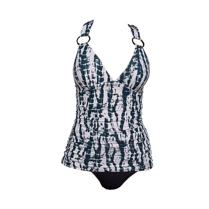 Damen Tankini mit modischem Wickeldesign und unterstützenden Trägern Drune