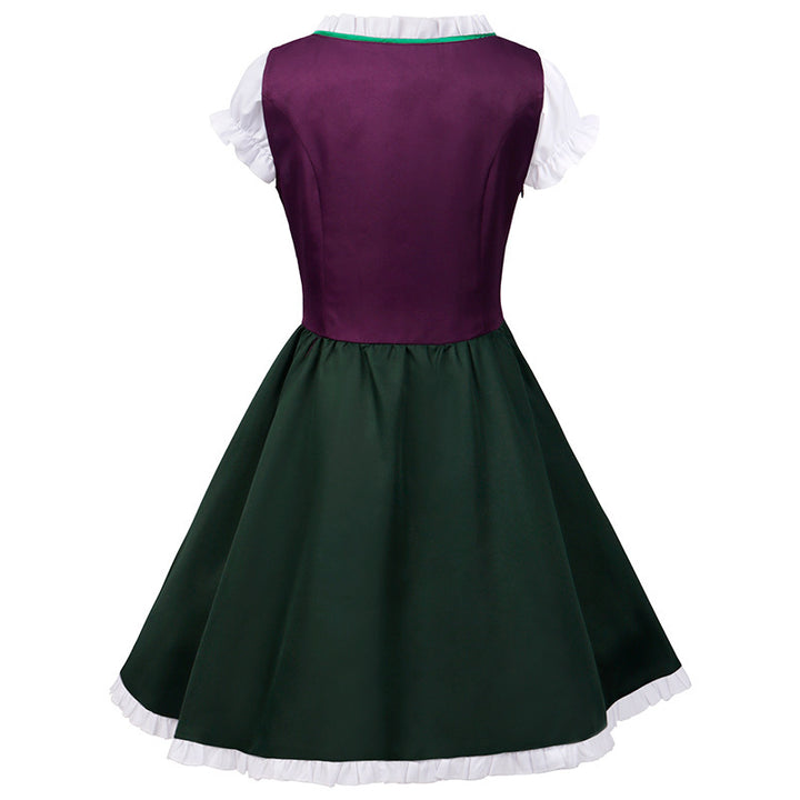 Damen nan traditionelles Dirndlkleid mit besticktem Mieder, geraffter Schürze und Carmenbluse Drune