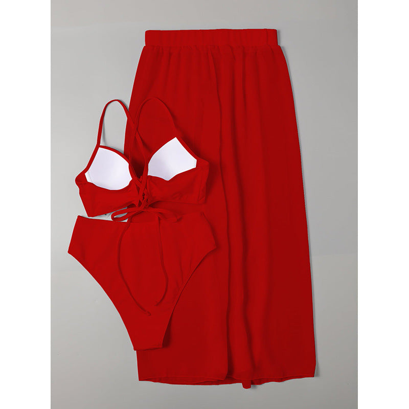 Damen Bikini-Set mit elegantem Wickelrock Drune