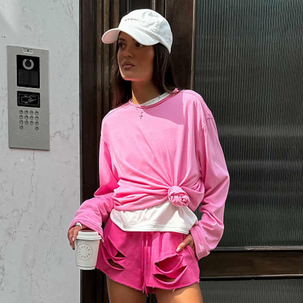 Damen lässiger Oversized Pullover mit hohem Komfort und weichen Materialien Drune