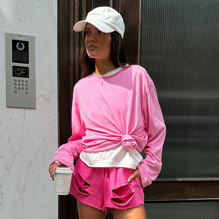 Damen lässiger Oversized Pullover mit hohem Komfort und weichen Materialien Drune