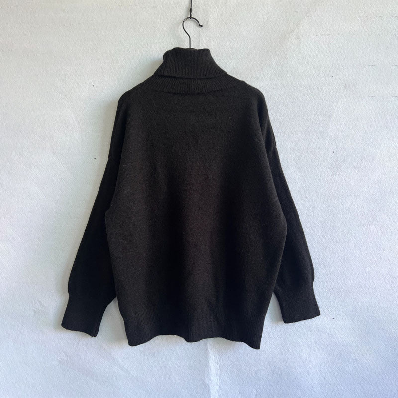 Drune | Weicher Pullover Aus Einfarbigem Strick