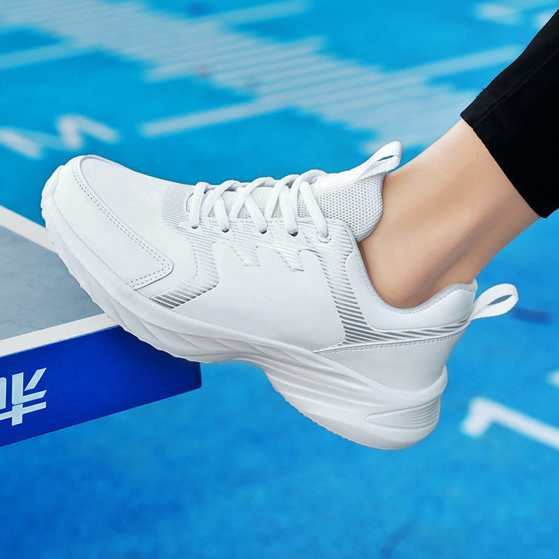 Unisex nan urbaner Komfort-Sneaker mit gepolsterter Keilsohle atmungsaktiver Meshzunge und robustem Kunstlederbesatz Drune