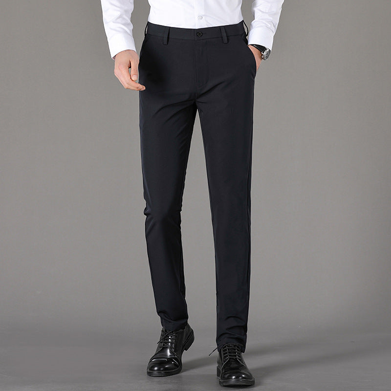 Herren schicke Chinohose mit slim fit Schnitt und elastischer Bund Drune