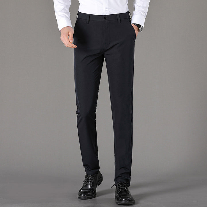 Herren schicke Chinohose mit slim fit Schnitt und elastischer Bund Drune