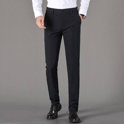Herren schicke Chinohose mit slim fit Schnitt und elastischer Bund Drune