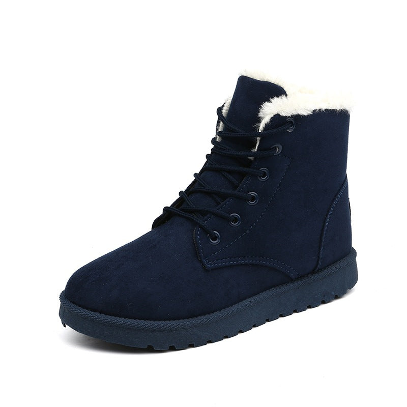 Damen gefütterte Winterboots mit strapazierfähigem Obermaterial und rutschfester Sohle Drune