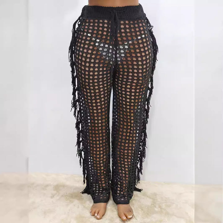Damen luftige Häkelstrandhose Drune