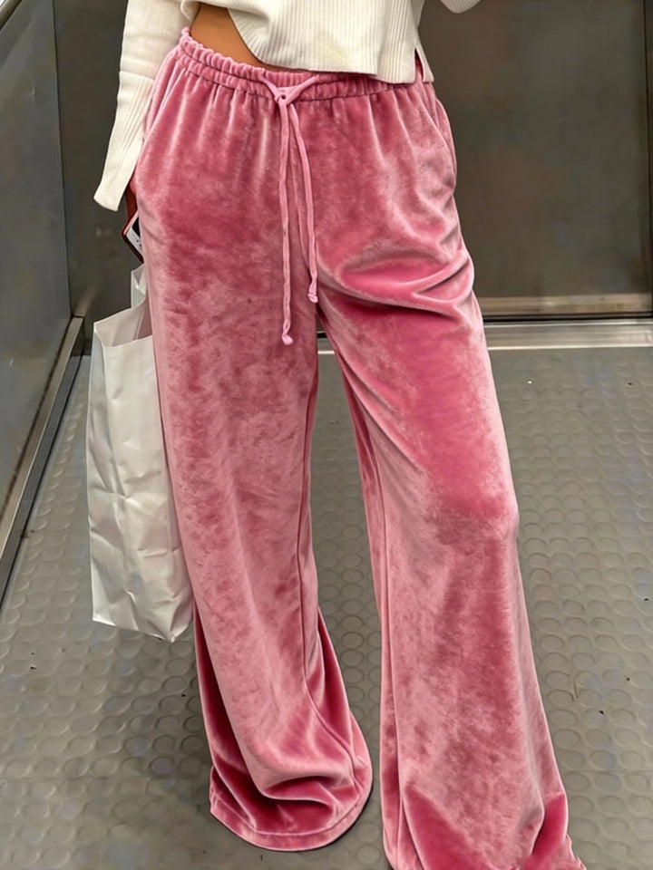 Damen Gemütliche und elegante Samthose Drune