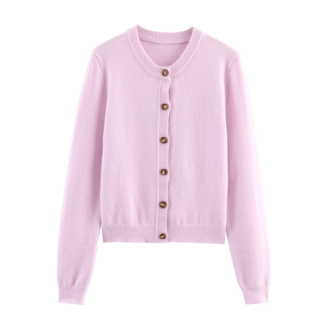 Damen Strickjacke mit Knopfverschluss und feiner Webstruktur Drune