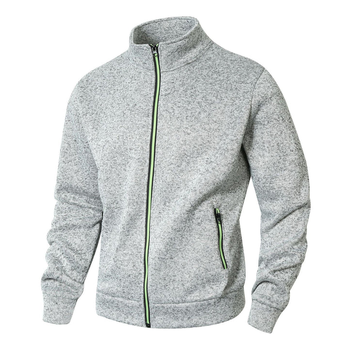 Herren Fleecejacke mit hohem Kragen und Reißverschluss Drune