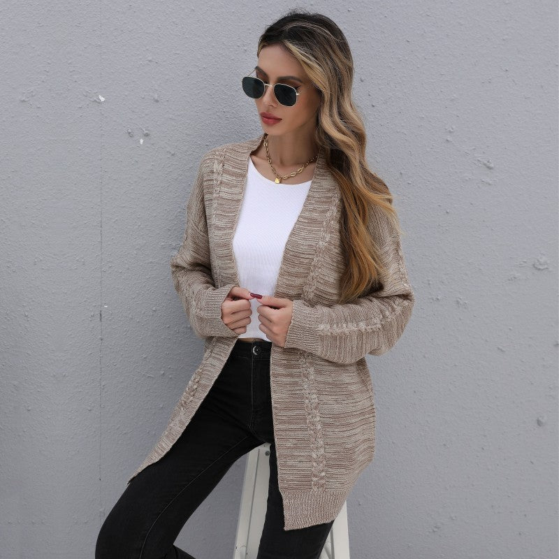 Damen Cardigan mit lässigem Schnitt und Strukturstrick Drune