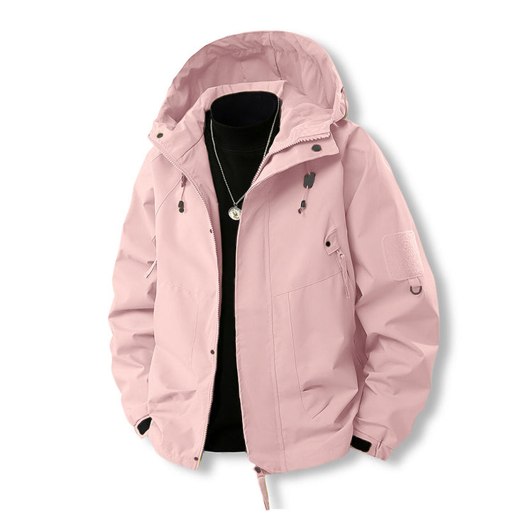 Herren funktionale Outdoor-Jacke mit verstellbarer Kapuze und praktischen Taschen Drune