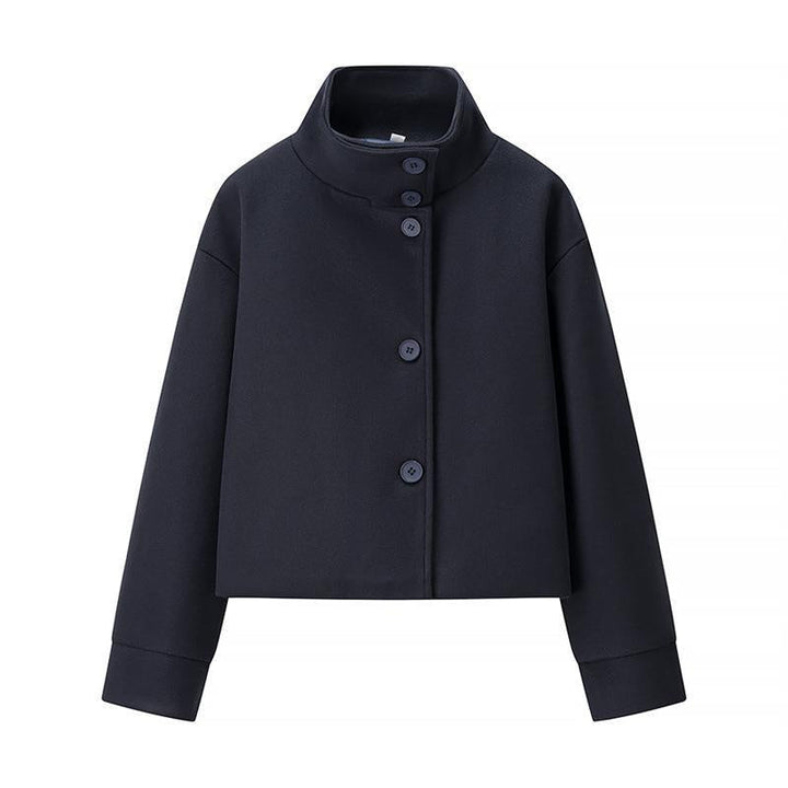 Drune | Damen Stilvolle Gekürzte Jacke Hoher Kragen Design